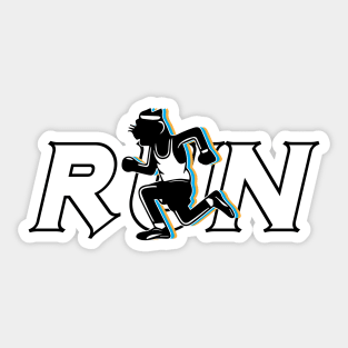 RUN Sticker